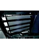 Das Linde Sonnenschutzrollo für die Dachscheibe des Staplers schützt den Fahrer im Sommer.